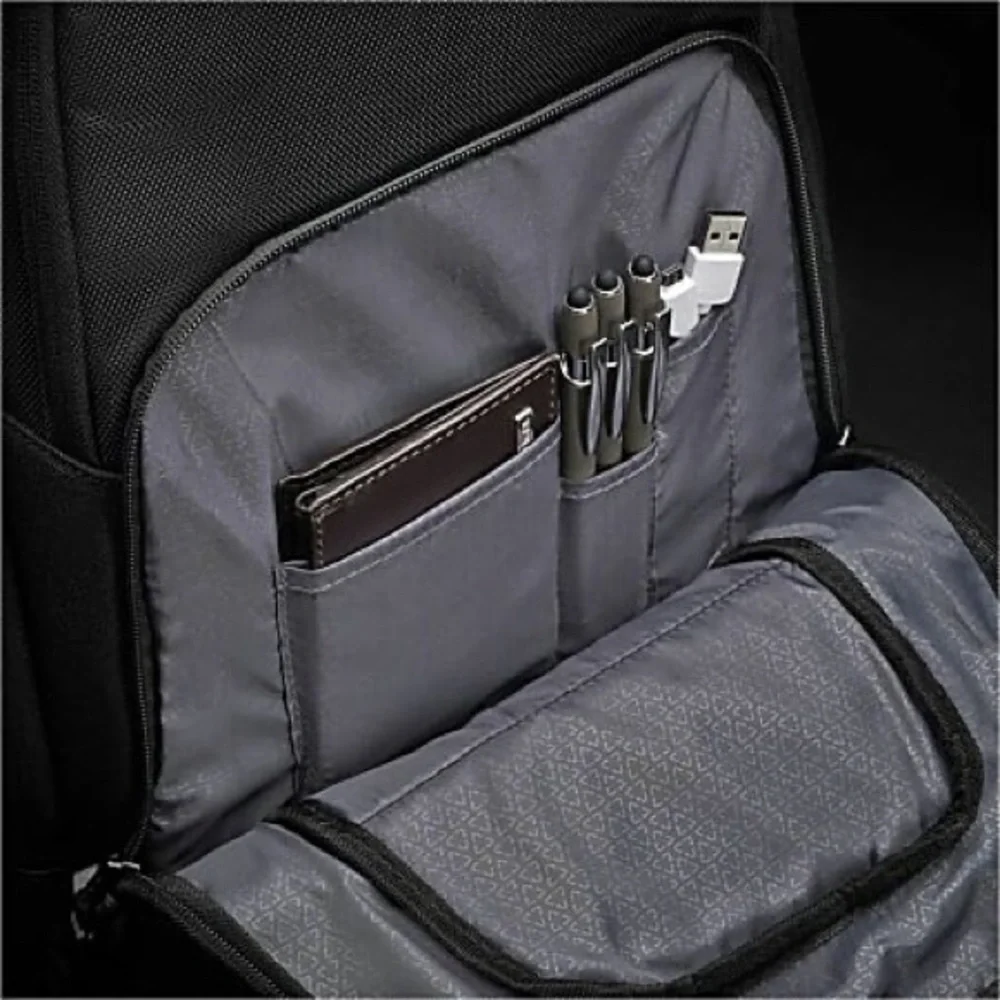 CODi Ferretti Pro Sport Pack 17.3” Laptop Backpack Black USB Laptop Travel Bag